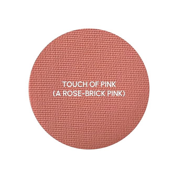 PRIMROSE POWDER BLUSH, Pressed Blush Face Makeup, Buildable Formula, Smooth Finish, Paraben Free, Made in the USA 0.11 oz. (Touch of Pink)