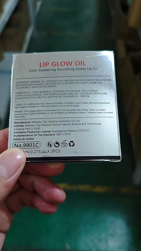 Liquid Lip Oil Gloss, 3 Pack Moisturizing Hydrating Nourishing Long Lasting Tinted Lip Gloss Plumper Gift Box for Teens Women Wife Mum Gift Idea