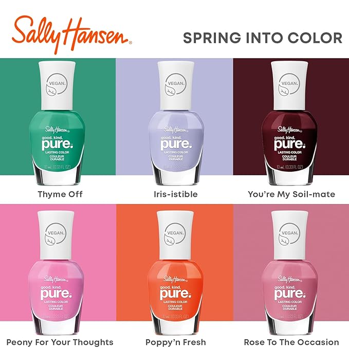 Sally Hansen Good.Kind.Pure Spring Into Color Collection Nail Polish 224 Rose To The Occasion 0.33 fl oz (Pack of 1)