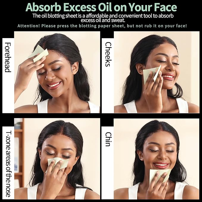 FANDAMEI Oil Blotting Sheets For Face, 600 Sheets Absorbing Tissues
