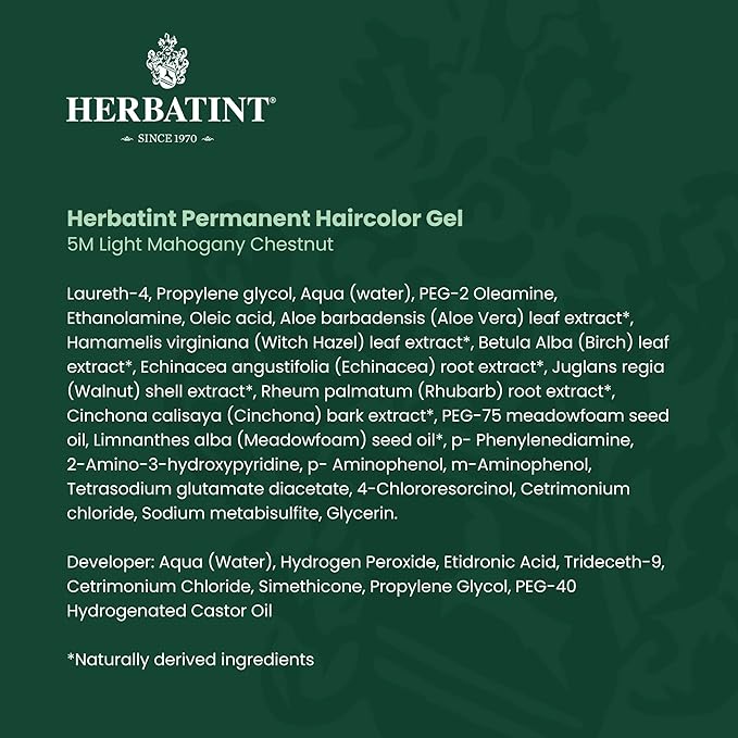 Herbatint Permanent Haircolor Gel, 5M