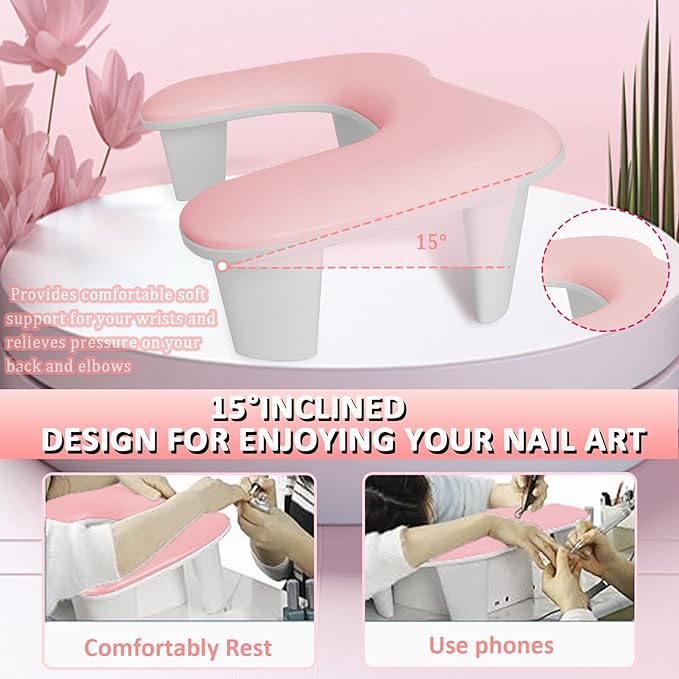 Nail arm rest for nail