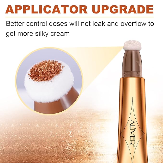 Liquid Highlighter Beauty Wand, Highlight Bronzer Stick with