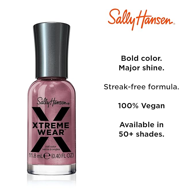 Sally Hansen Xtreme Wear, Angel Energy, Nail Polish, Doesn't Chip, Beautiful Colors, Long Lasting, Fade Resistant, Easy to Apply, 0.4oz (Pack of 2)