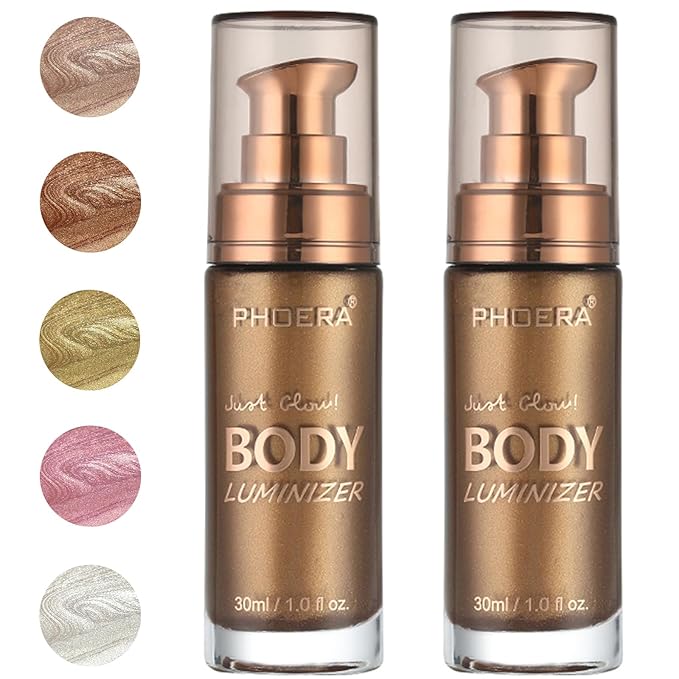 PHOERA Body Luminizer Highlighter, Waterproof Moisturizing and Glow