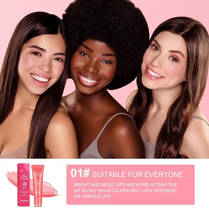 Lip Glowy Balm, Tinted Lip Balm Moisturizing