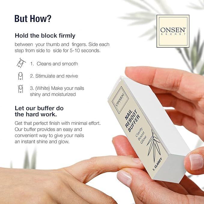 Professional nail buffer block |