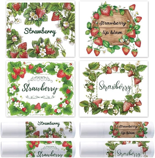 OLYCRAFT 100Pcs Self-Adhesive Lip Balm Tag