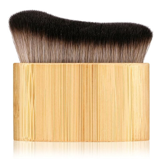 Ouligay Self Tan Brush Portable Self Tanning Brush Kabuki Brush for Self Tanner Brush Sunscreen Liquid Foundation Body Makeup Tanner Blending Brushes for Face Hands Feet