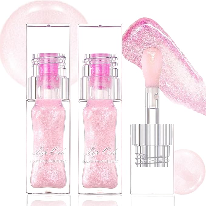 2Pcs Magic Color Changing Lip Oil Moisturizing Big Magic