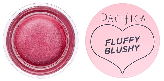 Pacifica Beauty | Fluffy Blushy Cream Blush for Cheeks + Lips | Creamy, Lightweight, Versatile, Easy-To-Use Formula | Hydrating Vegan Collagen | Pigmented Buildable Coverage | Vegan + Cruelty Free
