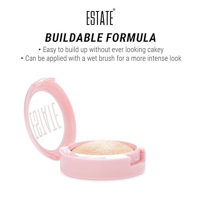Estate Cosmetics Dew Me Baked Highlighter – Cheek, 3 g