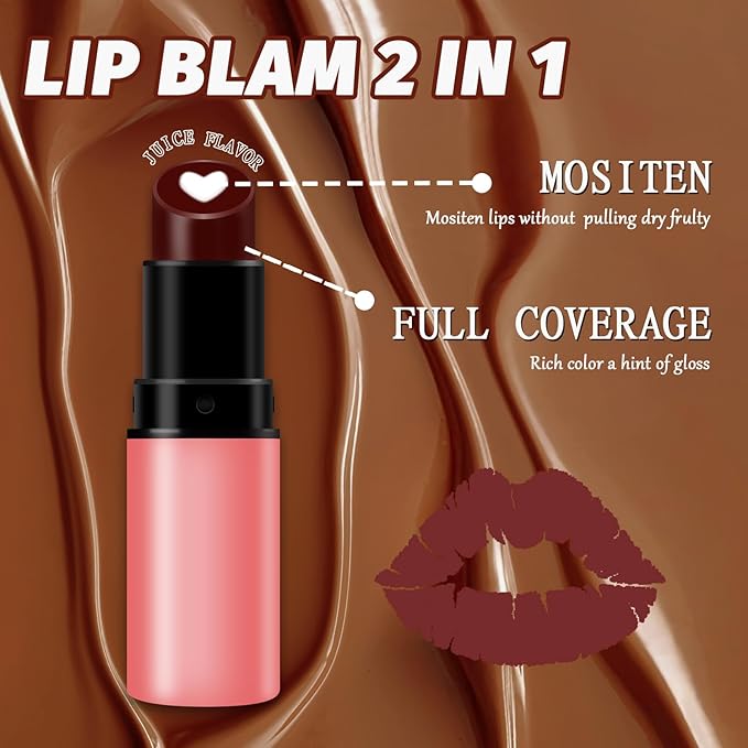 Tinted Lip Balm,Hydrating Core Lip Plumper,Moisturizing