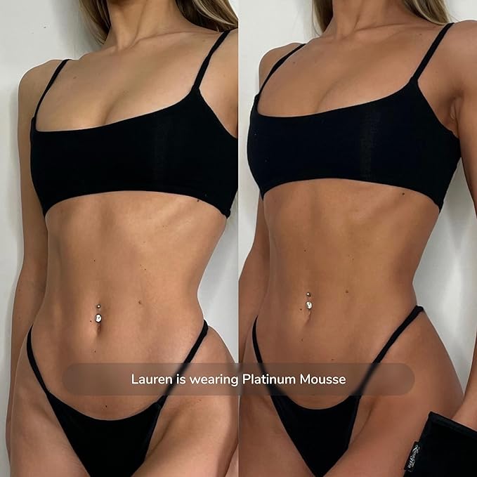 Loving Tan Platinum Mousse, Dark - Streak Free, Natural Looking, Professional Strength Sunless Tanner - 5+ Self Tan Applications per Bottle, Cruelty Free, Naturally Derived DHA - 3.3 Fl Oz