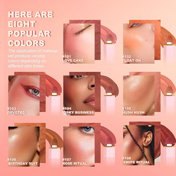 YOUNG VISION Liquid Cheek Blush -Soft Cream Rouge/Blusher Dewy Finish