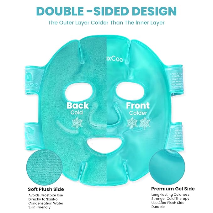 Cold face eye mask ice