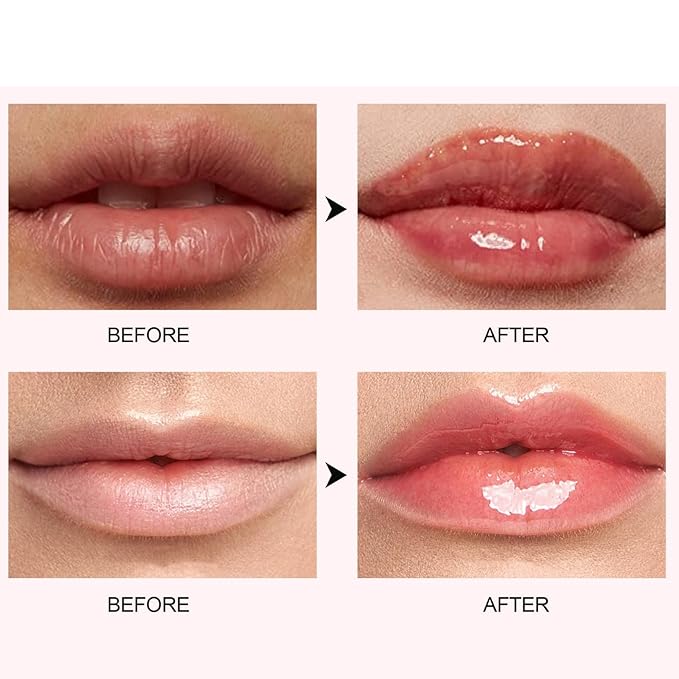 Lip Plumper Gloss,Natural Spicy Lip Plumping