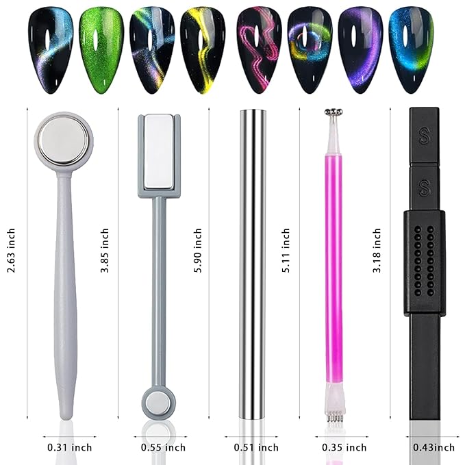 Wokoto 10pcs nail art cat