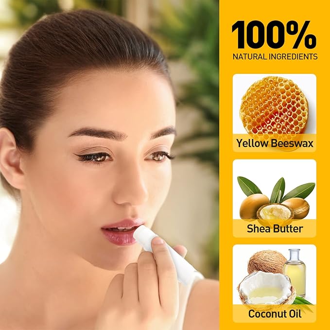 DMSKY 50 Pack Lip Balm Unlabeled,