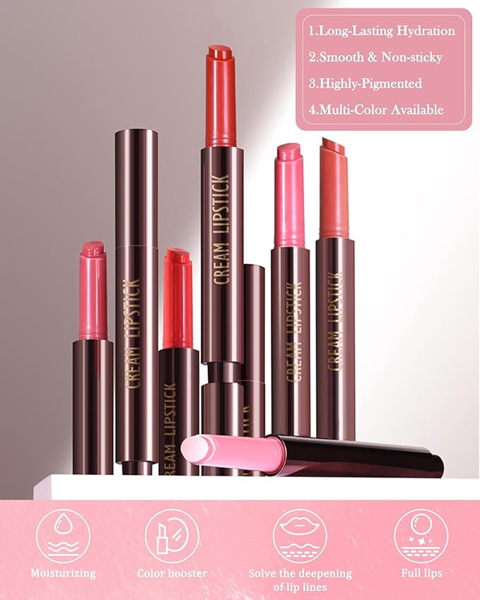 Hydrating Shimmer Lipstick,Moisturizing Jelly Lip Gloss,Shine Red Pink Lipstick Pen, Long Lasting Waterproof Tint Lip Balm Plumping Lip Stain Pen,Women's Day Makeup Gift for Women-04#