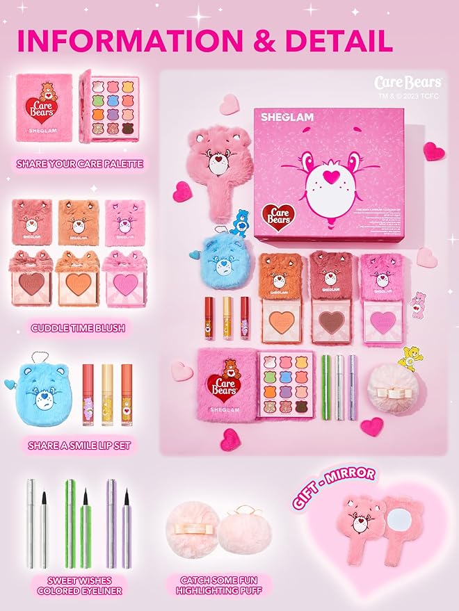 SHEGLAM X Care Bears Collection Set Vibrant Colored