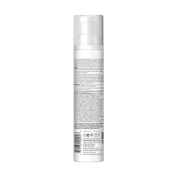 Marc Anthony Hair Serum for Frizzy & Damaged Hair, Repair Bond + Rescuplex Strength & Protect Serum - 3.2 fl oz
