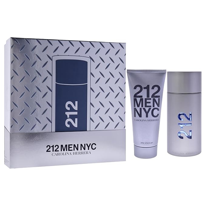 Carolina Herrera 212 NYC by Carolina Herrera for Women - 2 Pc Gift Set 3.4oz EDT Spray, 3.4oz After Shave Gel
