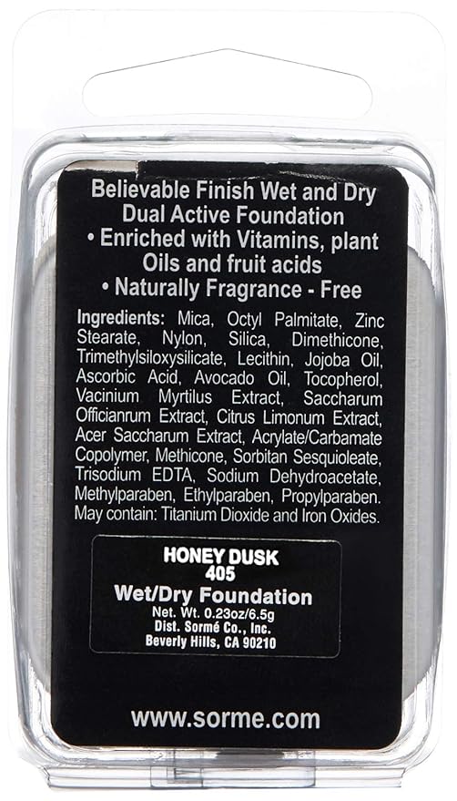 Sorme' Treatment Cosmetics Believable Finish Dual Active Foundation