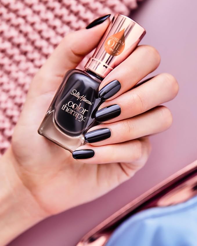 Sally Hansen Color Therapy Lacquer Nail Polish, Bare Kiss, 0.5 Fl. Oz.