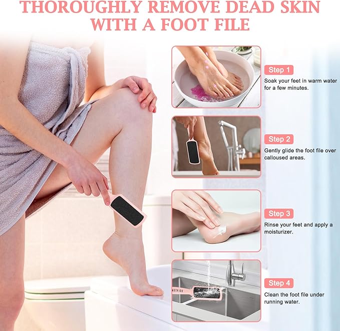 Hofason 4pcs pedicure foot files