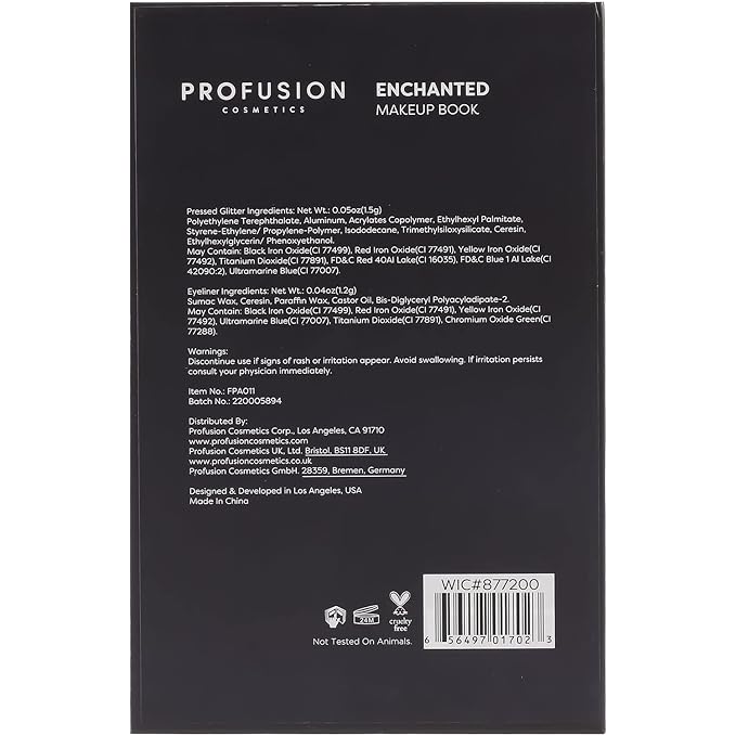 Profusion Cosmetics 5-pc Makeup Look Book,