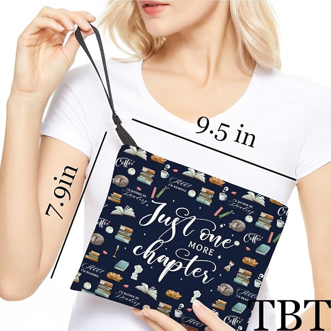 Book lovers gifts makeup bag