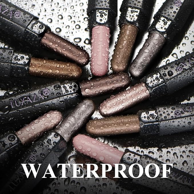 Neutral Eyeshadow Stick Makeup Set, Metallic Shimmer Matte Cream Eye Shadow Eyeliner Brightener Pencil Crayon - Classic 6PCS A016