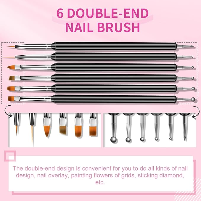 Saviland nail art brushes set
