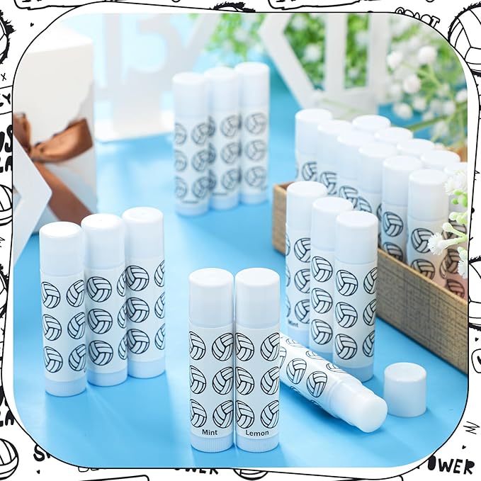24 Pcs Volleyball Lip Balm Volleyball Supplies