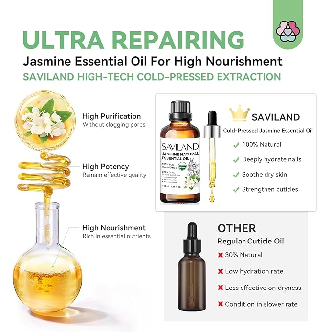 SAVILAND Jasmine Essential Oil for
