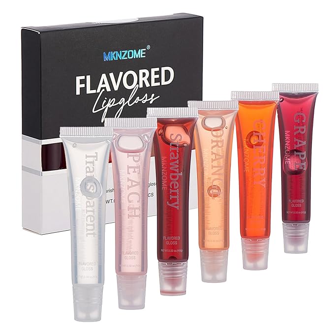 6Pcs Lip Glow Oil Wet, Hydrating Candy Lip Glow