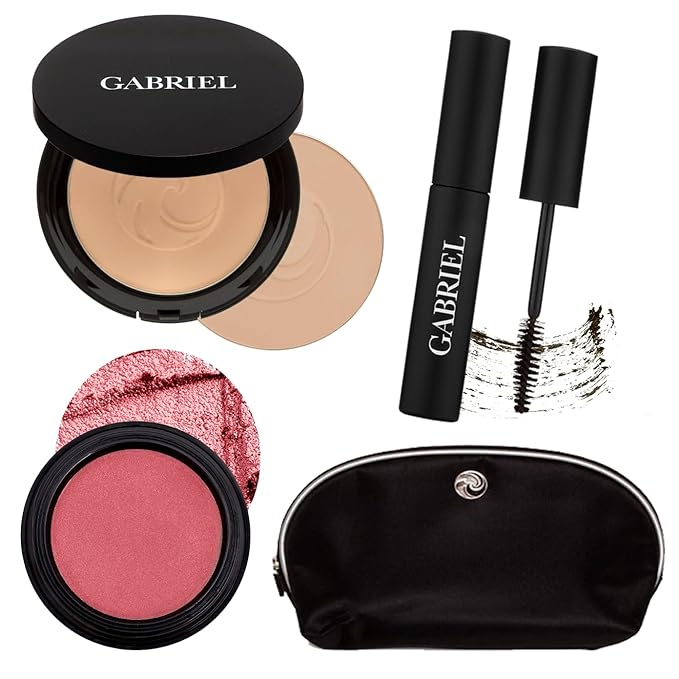Gabriel Cosmetics About Face Set- Dual Powder Foundation Beige SET)