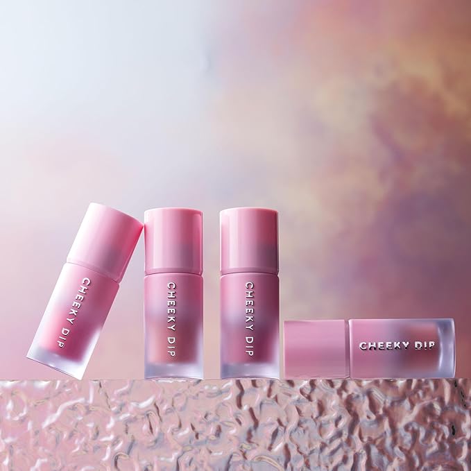 W7 Cheeky Dip Liquid Blusher - Pigmented Colour Lustful (Pink)