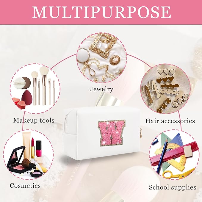 Personalized initial letter patch makeup