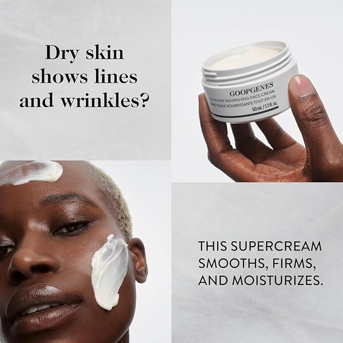 goop Beauty Nourishing Face Cream | Improves Firmness, Elasticity, & Brightness | Botanicals, Ceramides, & Squalane | Anti Wrinkle Moisturizer | 1.7 fl oz