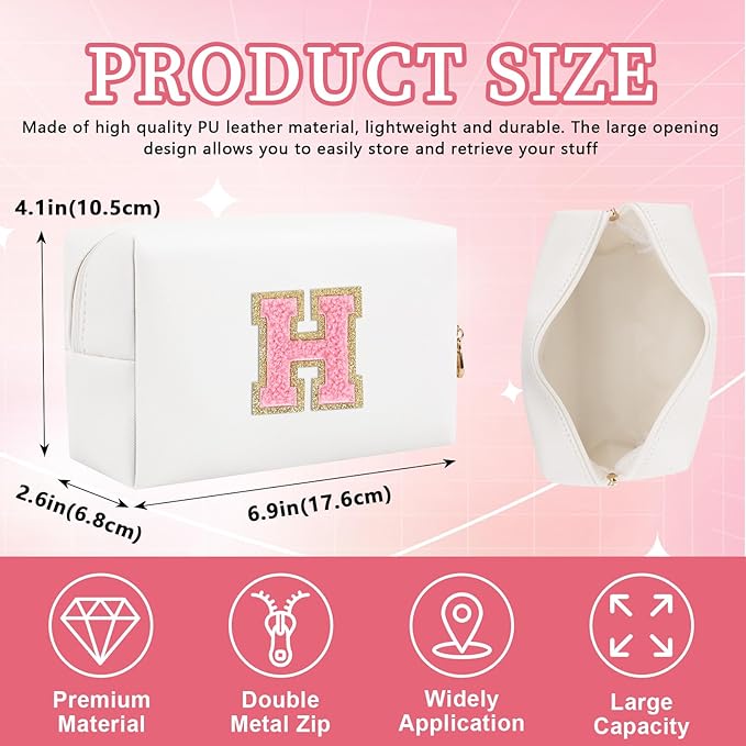 Personalized initial letter patch makeup