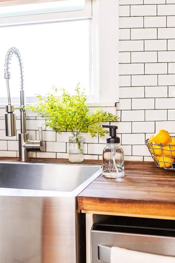 MRS. MEYER'S CLEAN DAY Foaming Hand Soap Concentrated Refills, 4 Concentrated Refills (2 Fl. Oz each), Lavender Scent, Makes 40 Fl. Oz. of Foaming Soap Total