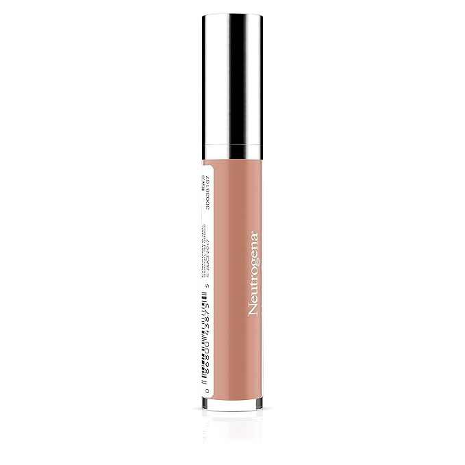 Neutrogena Hydro Boost Moisturizing Lip Gloss, Hydrating Non-Stick and Non-Drying Luminous Tinted Lip Shine with Hyaluronic Acid to Soften and Condition Lips, 15 True Nude Color, 0.10 oz