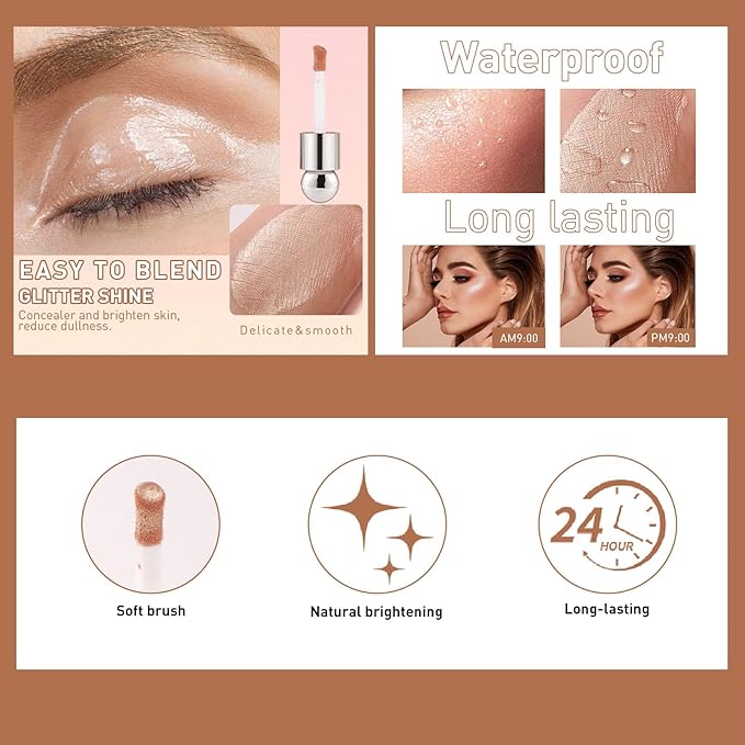 Liquid Contour Stick, Soft Cream Contour Makeup, Liquid Makeup (3#)