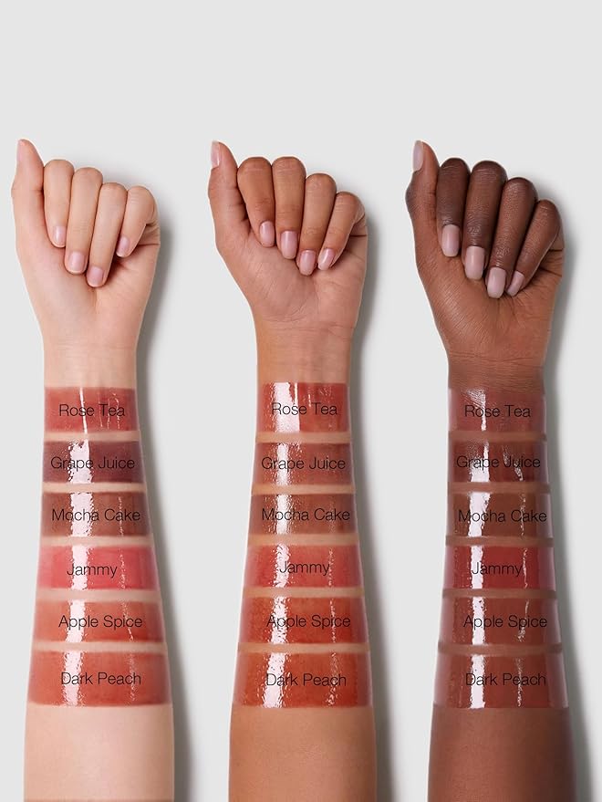 SHEGLAM Glaze Daze Lip Gloss Shiny Tinted Lip Gloss High Gloss Finish Plumping Lip Care Nourishing Not Easy to Fade Liquid Lip Cosmetics-Apple Spice