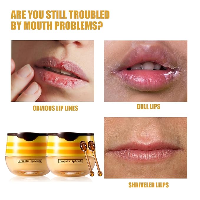 Lip Balm Honey Pot Propolis Lip Moisturizing