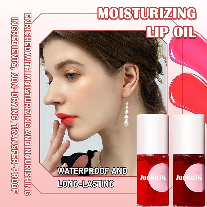 2 Colors Lip Tint Stain Set,Lip Stain Long Long