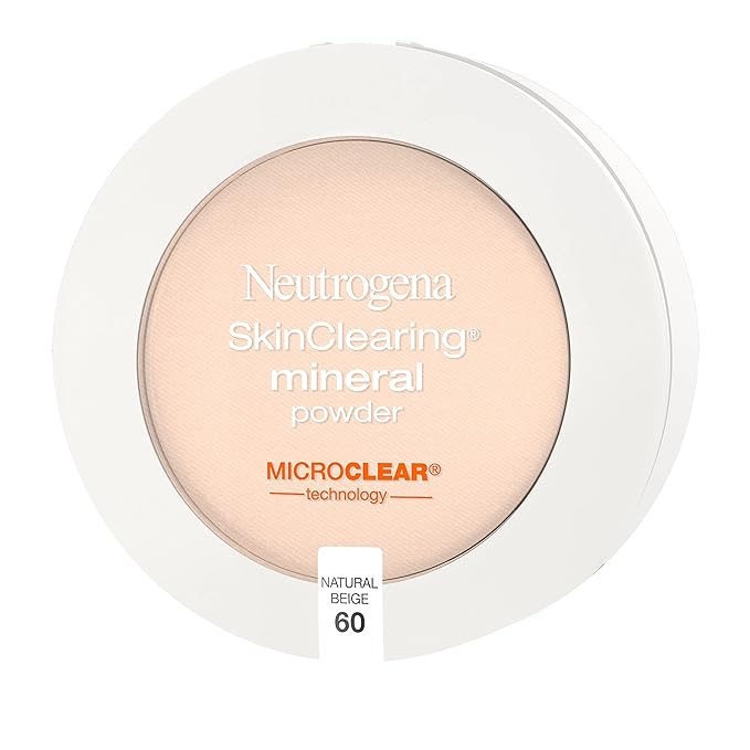 Neutrogena SkinClearing Mineral Acne-Concealing Pressed Powder Compact, Shine-Free 38 oz