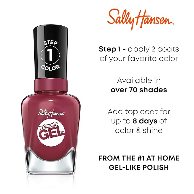 Sally Hansen Miracle Gel Nail Polish, Shade O-zone You Didn't #582 (Pack of 2)